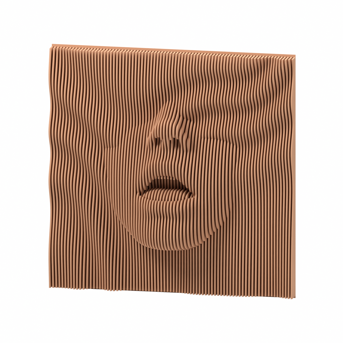 La Boca 02 8-inch matte skin PLA — exact STL studio render