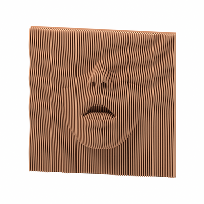 La Boca 02 8-inch matte skin PLA — exact STL studio render